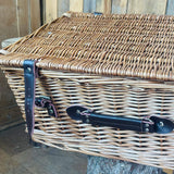 20" Brown Double Steamed Lidded Hamper