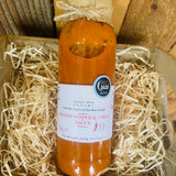 Ewelina’s Yellow Pepper & Chilli Sauce – artisan chilli sauce made in the New Forest with yellow peppers and red chillies.