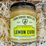 Jar of From Dorset With Love Lemon Curd – artisan Dorset lemon curd.