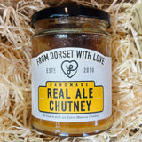Jar of From Dorset With Love Real Ale Chutney – artisan Dorset chutney with craft beer flavours.