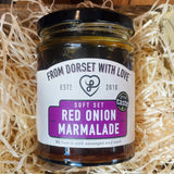 Jar of From Dorset With Love Red Onion Marmalade – award-winning Dorset-made marmalade.