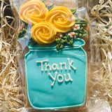 Little Bee Bakery "Thank You" Flowers Hand Iced Biscuit