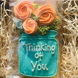 Little Bee Bakery "Thinking Of You" Flowers/Plant Iced Biscuit