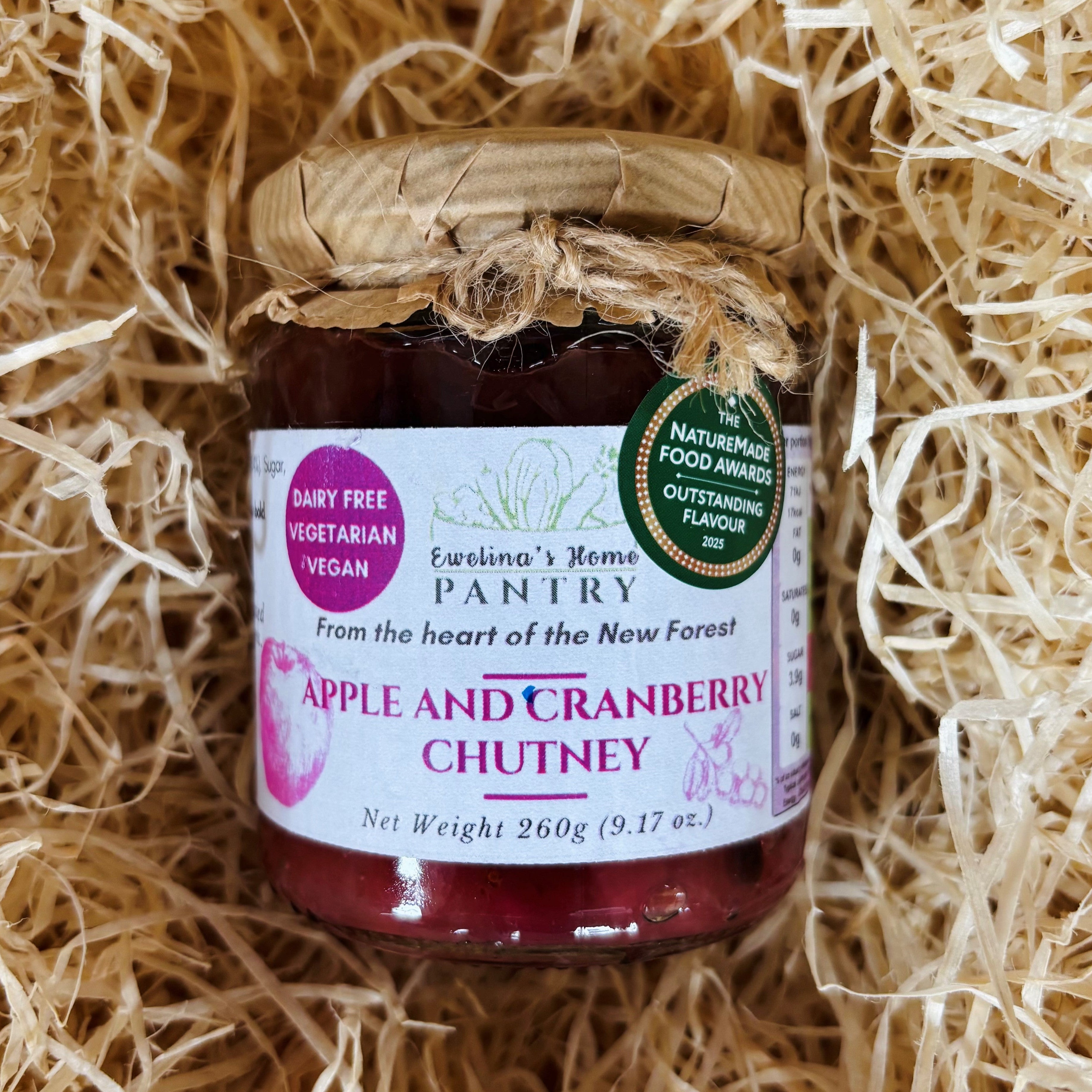 Apple and Cranberry Chutney made in the New Forest