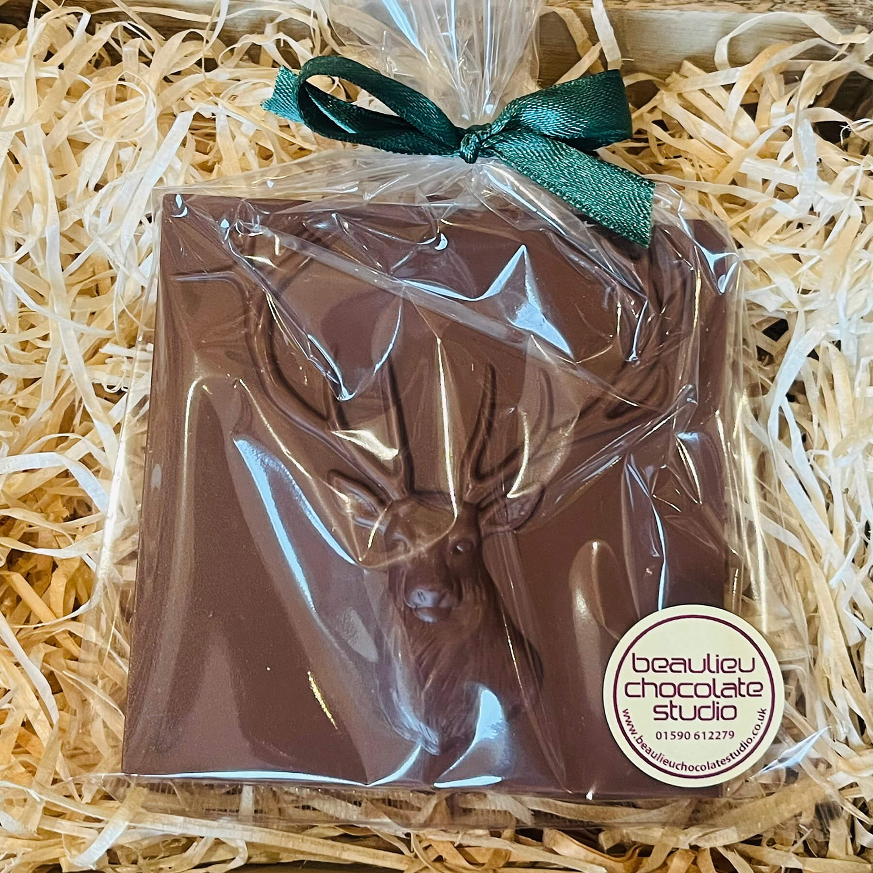 Handmade milk chocolate stag gift – Beaulieu Chocolate Studio