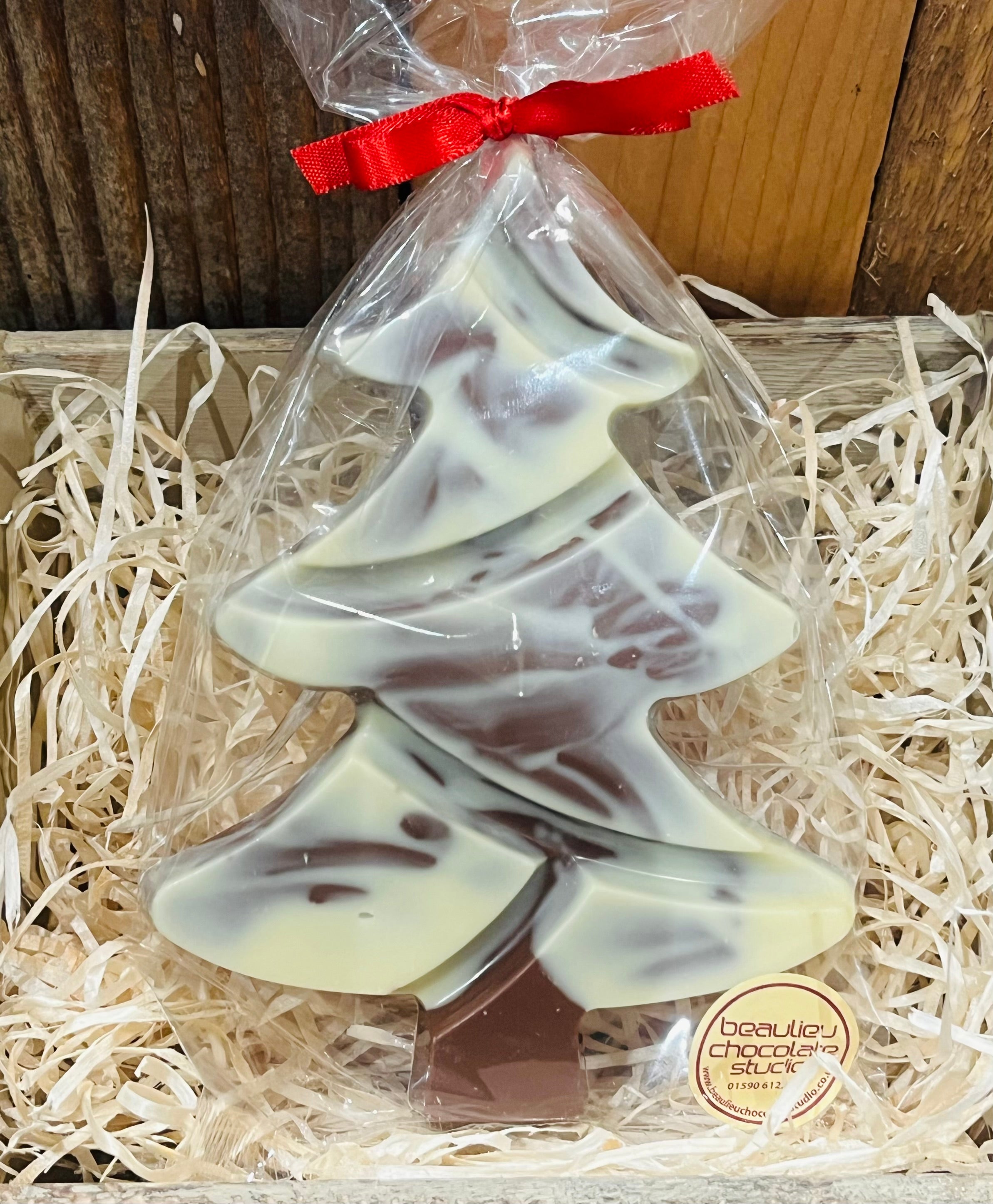 Beaulieu Chocolate Studio Milk-White Chocolate Xmas Tree Giftbag 75g