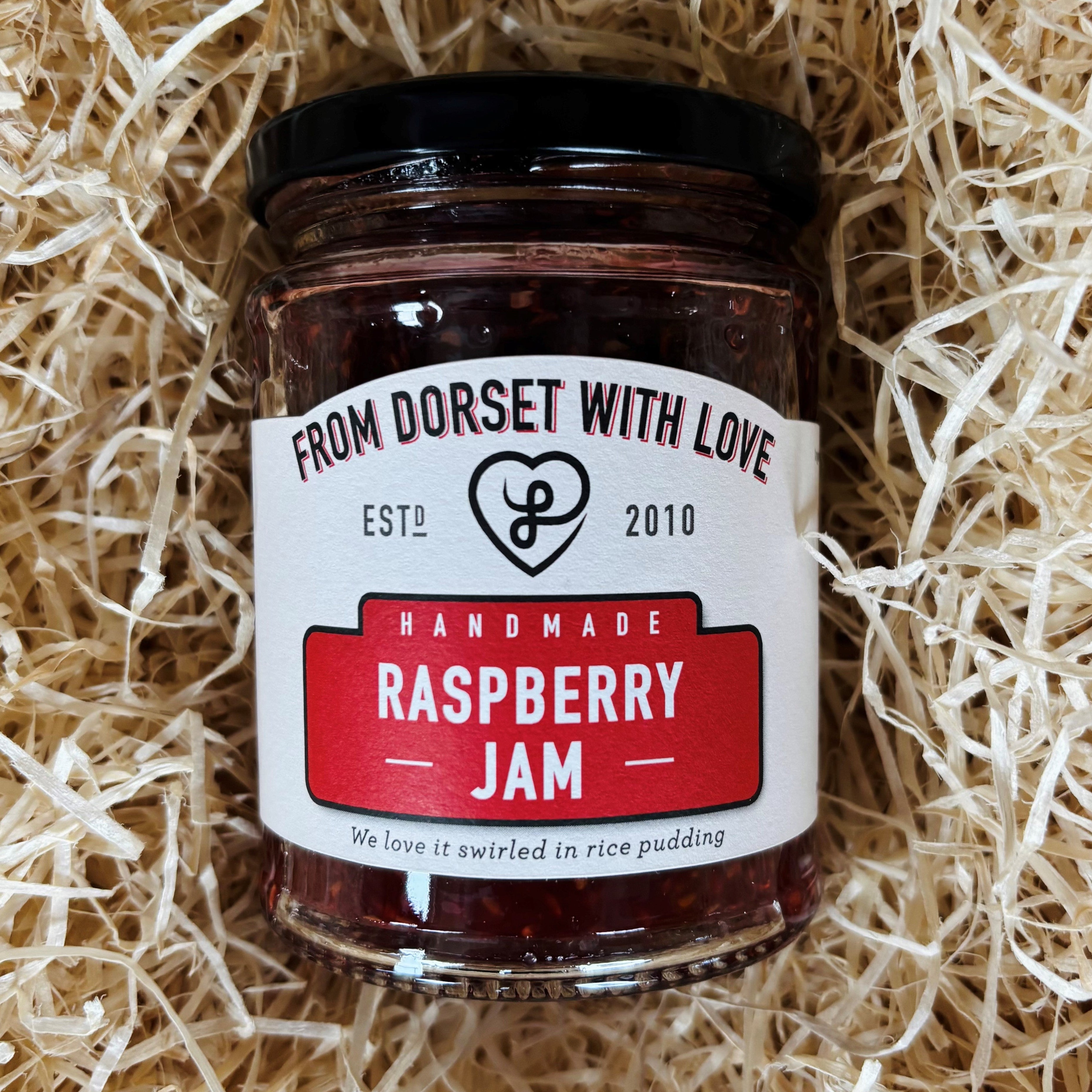 From Dorset With Love Raspberry Jam 340g — handmade in Dorset