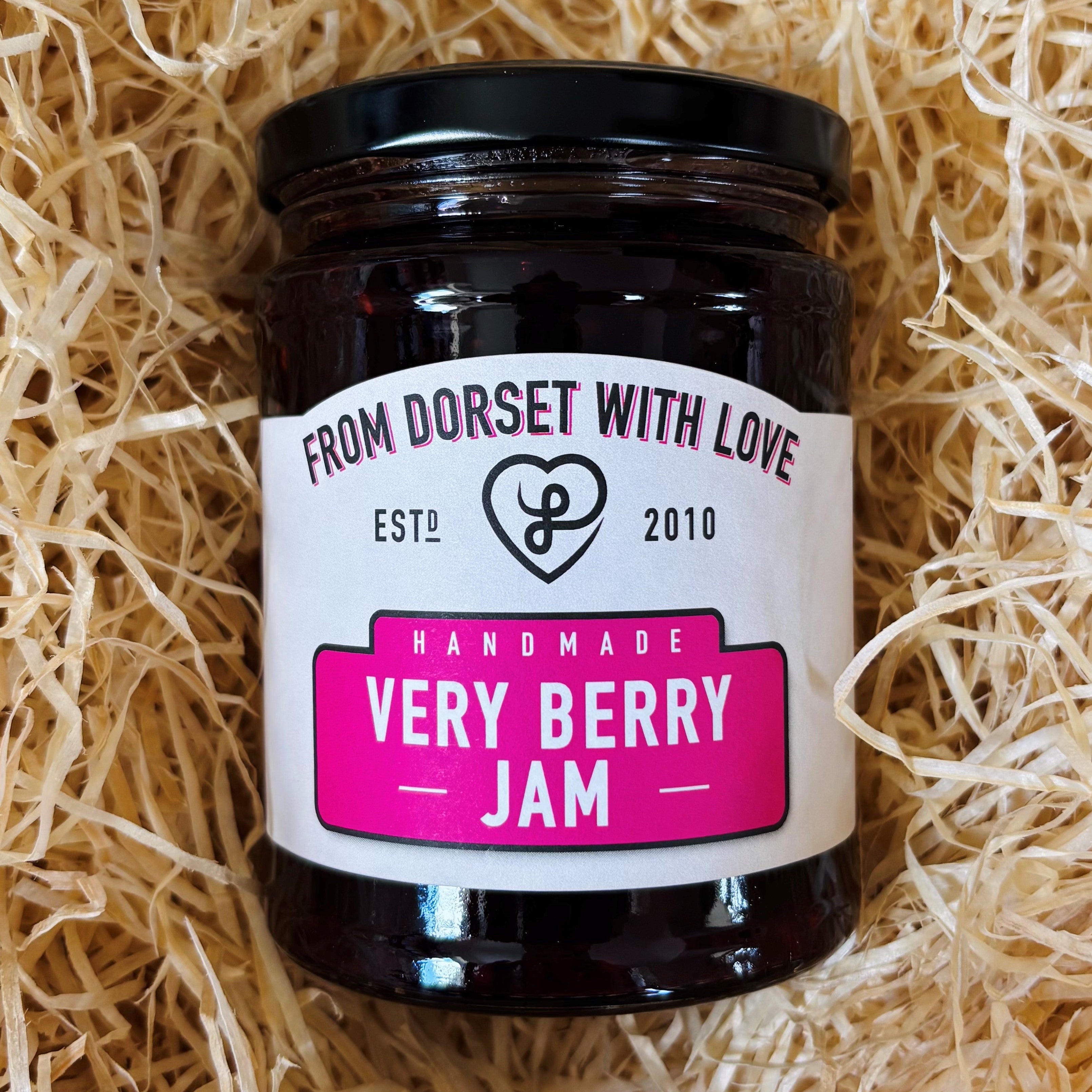 Mixed berry jam made in Dorset