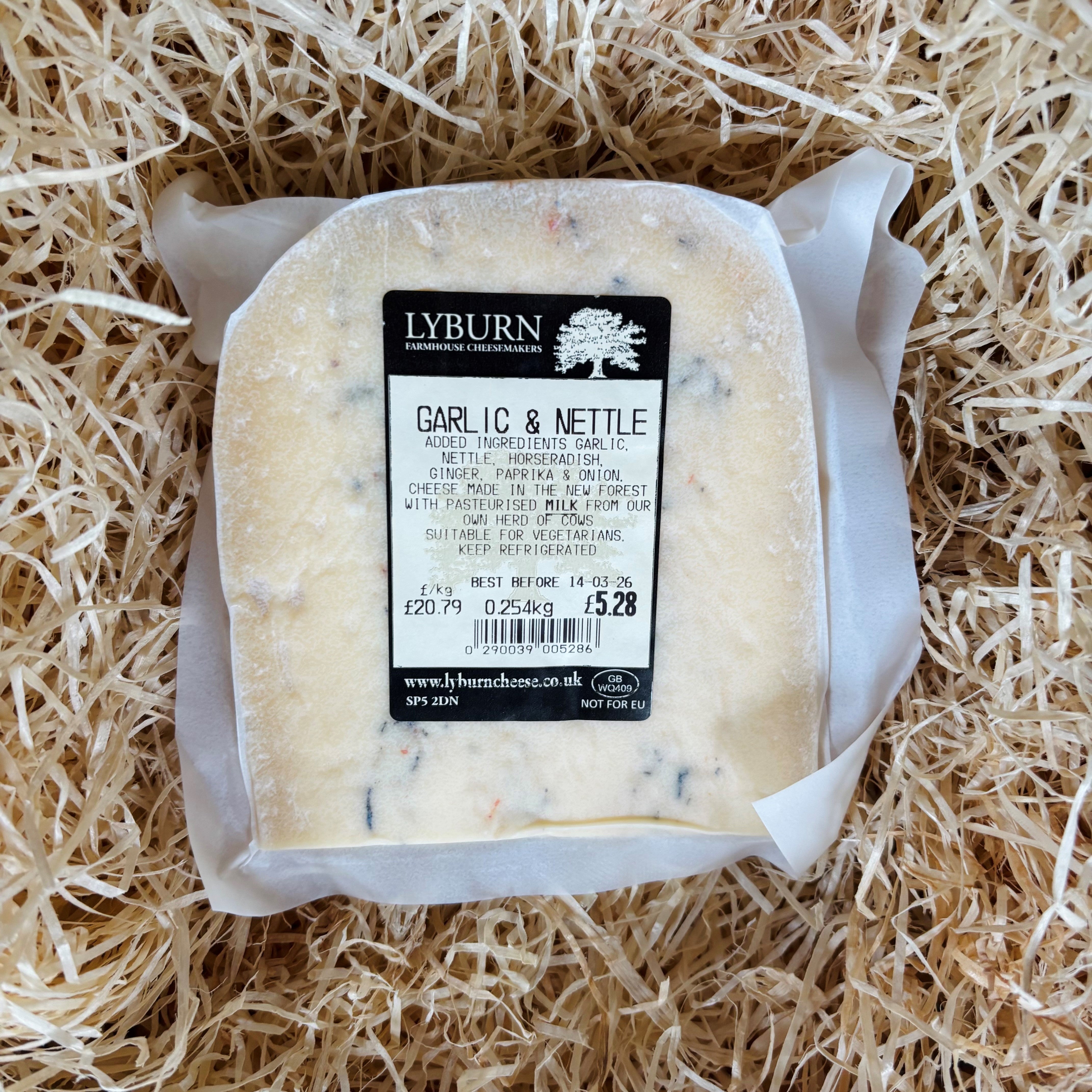 Garlic and Nettle Cheese from Lyburn Farm