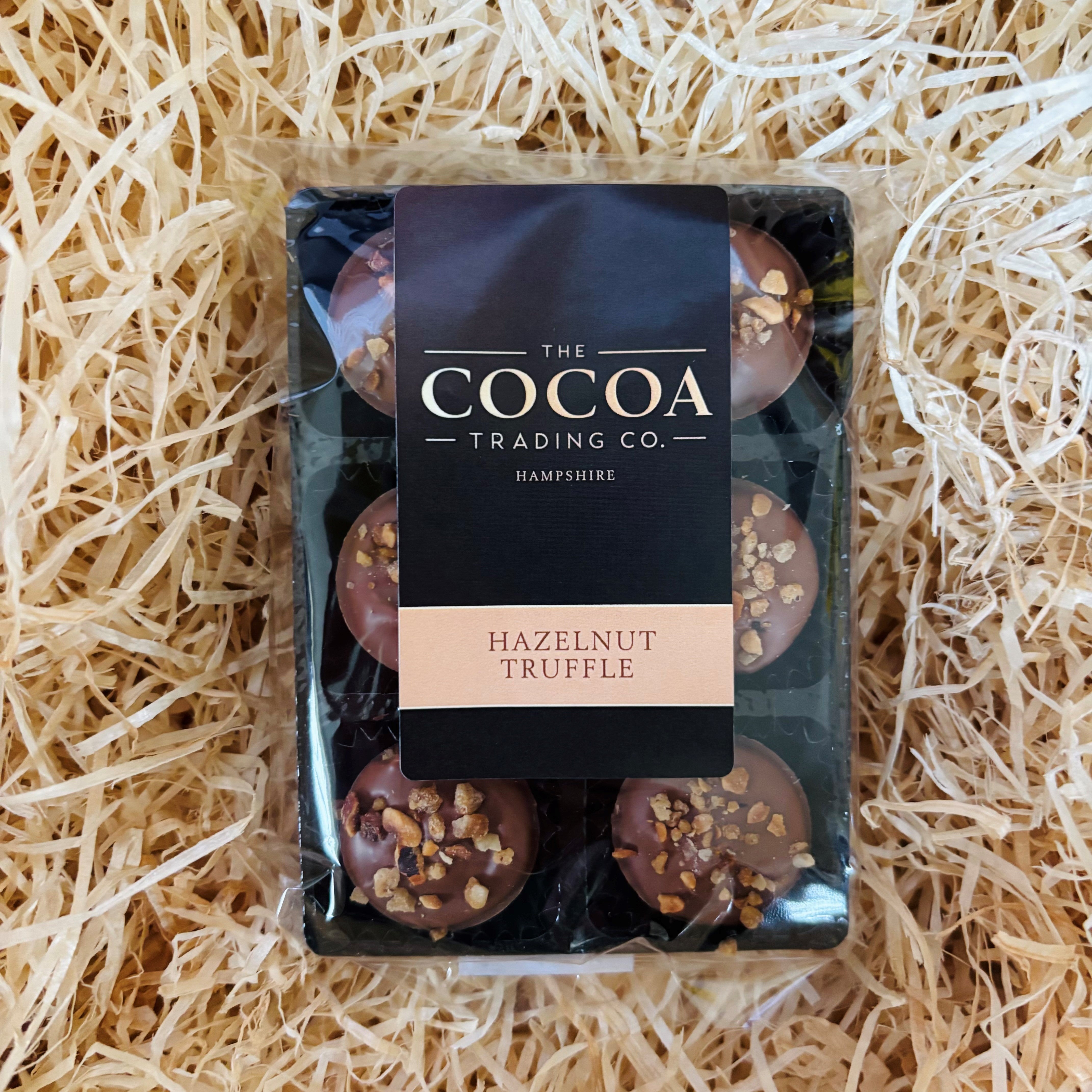 Hazelnut Truffles made in Barton on Sea