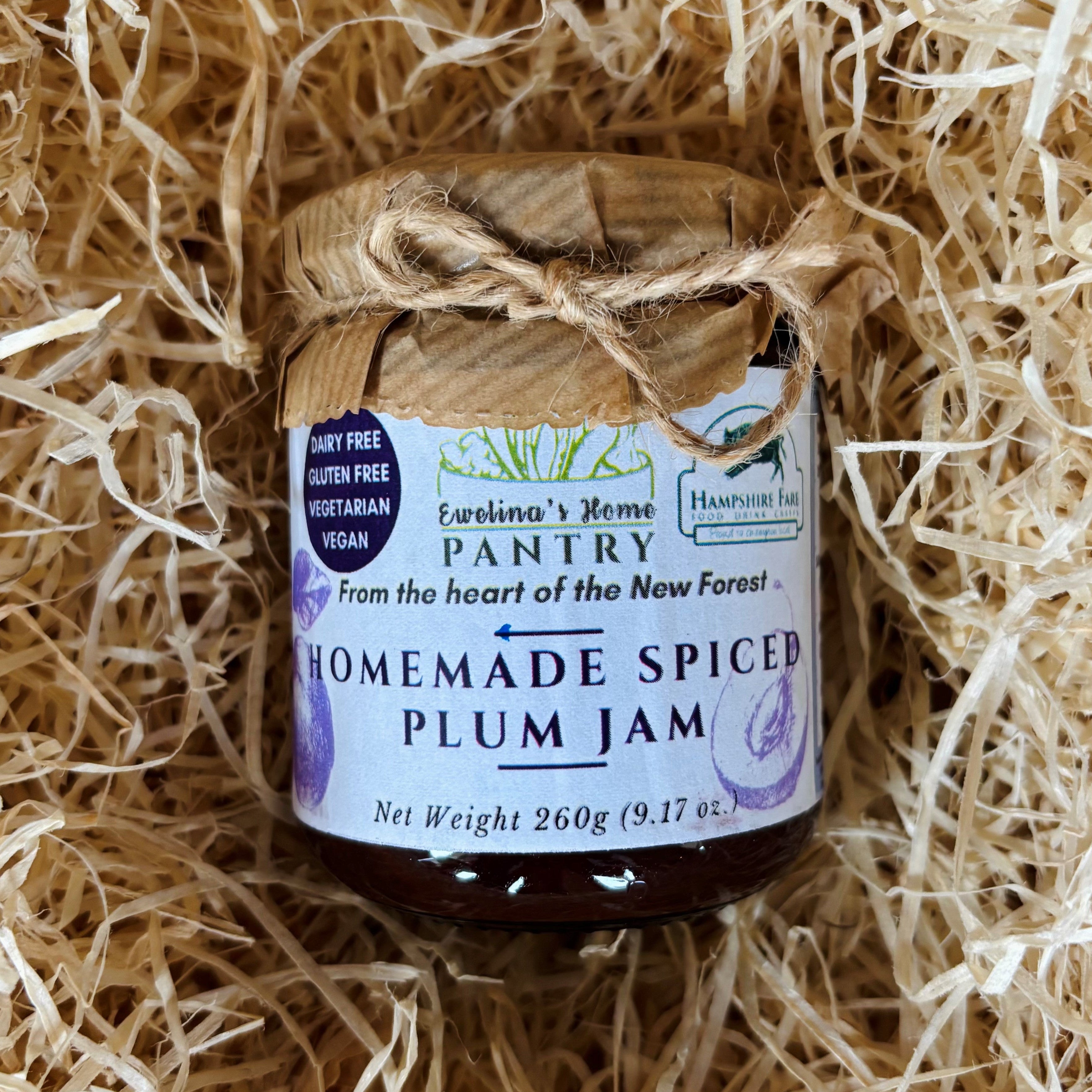 Spiced Plum Jam handmade in the New Forest