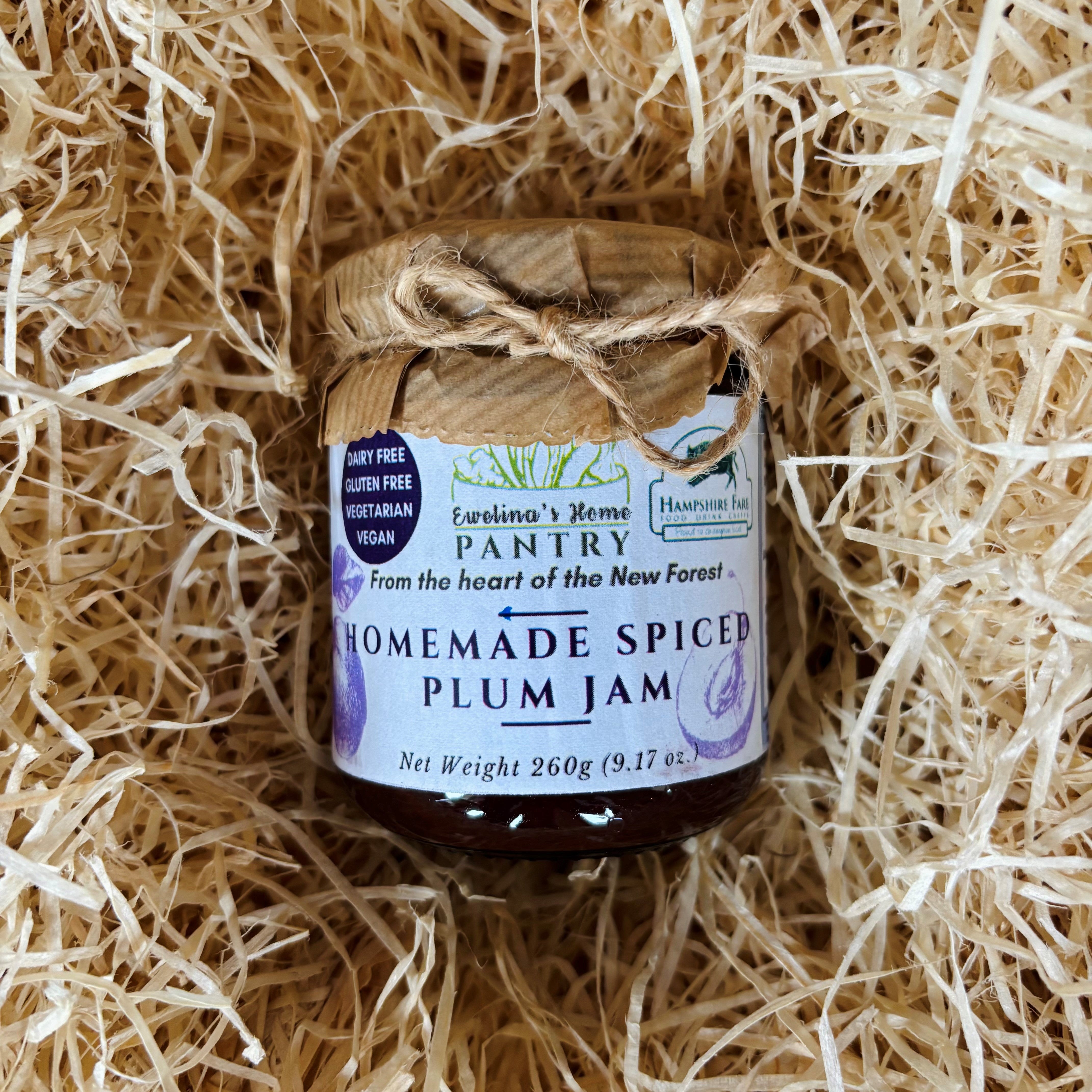 Spiced Plum Jam handmade in the New Forest