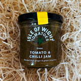 Green Tomato Chilli Jam made on the Isle of Wight