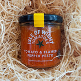 Tomato and Flamed pepper pesto made on the Isle of Wight