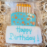 Little Bee Bakery Happy Birthday Hand Iced Biscuit