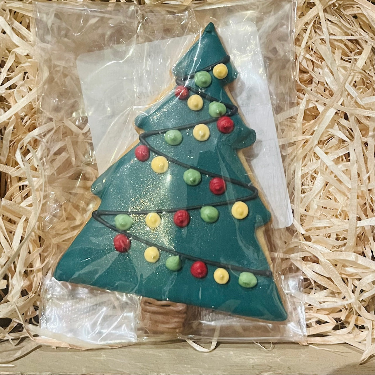 Little Bee Bakery Handmade Hand Iced Xmas Tree Biscuit