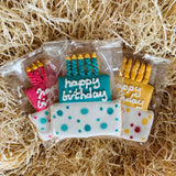 Little Bee Bakery Happy Birthday Hand Iced Biscuit