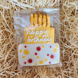 Little Bee Bakery Happy Birthday Hand Iced Biscuit