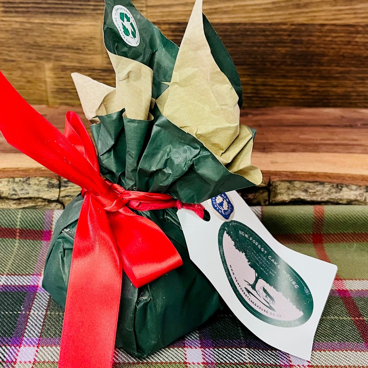 New Forest Cake House Homemade Walnut & Brandy Christmas Pudding