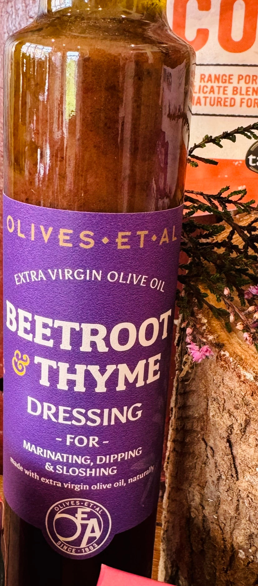 Olives et Al Beetroot and Thyme dressing and marinade 250ml, made in Dorset