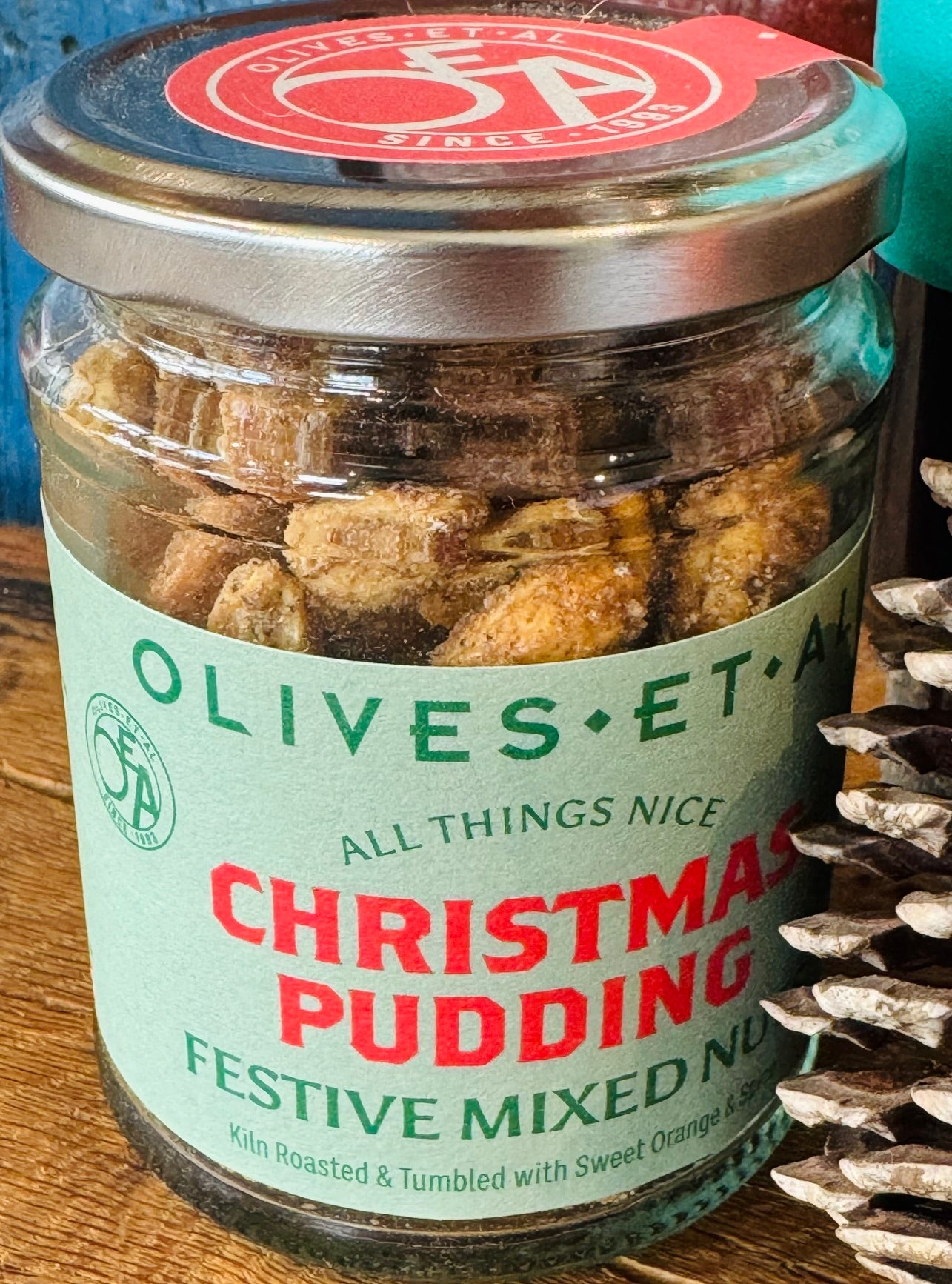 Olives et Al Christmas Pudding festive mixed nuts 150g with orange zest and warming winter spices