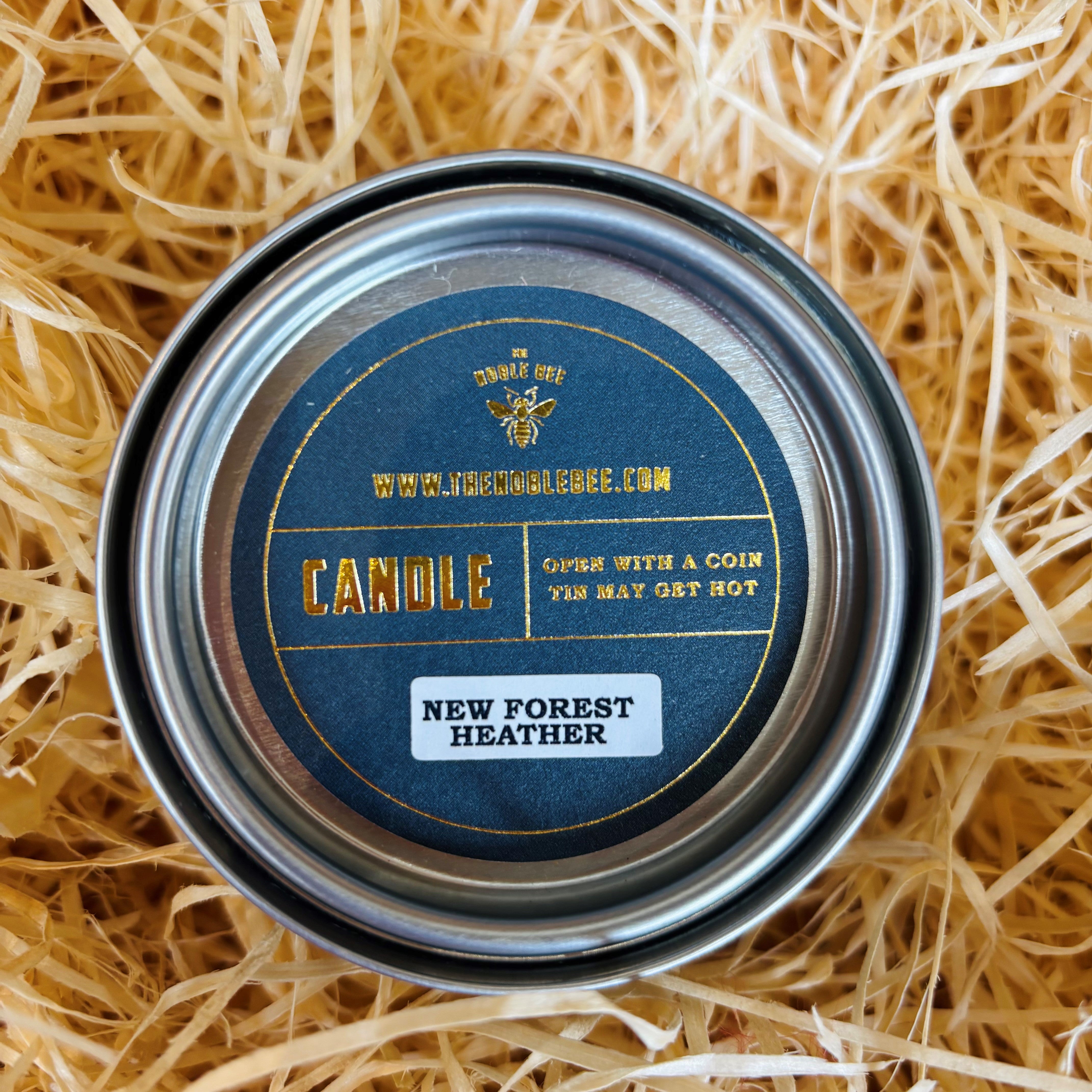 Noble Bee Beeswax and Coconut Wax Candle made in the New Forest