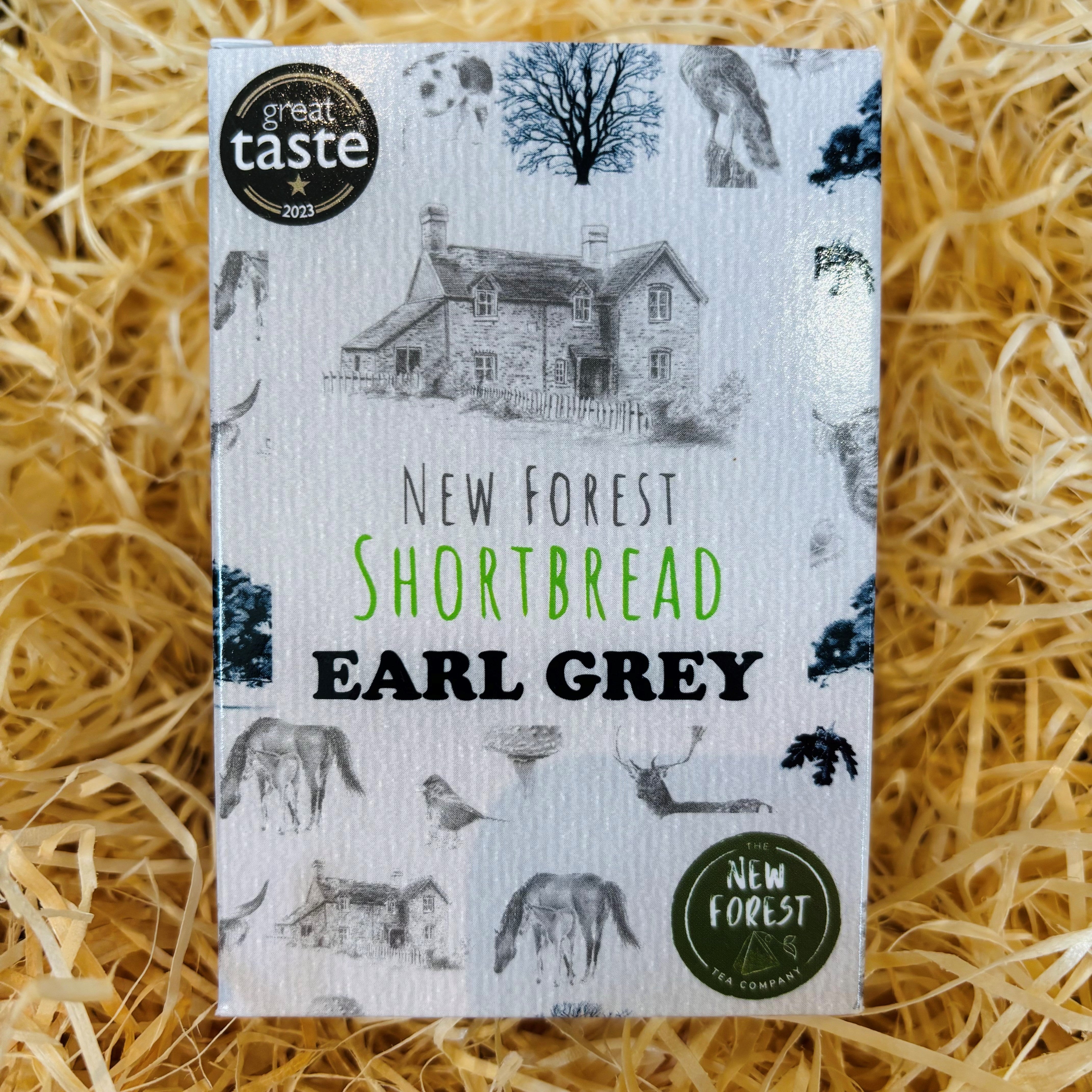 New Forest Shortbread Earl Grey Shortbread Giftbox 140g — Great Taste Award winner, baked in the New Forest