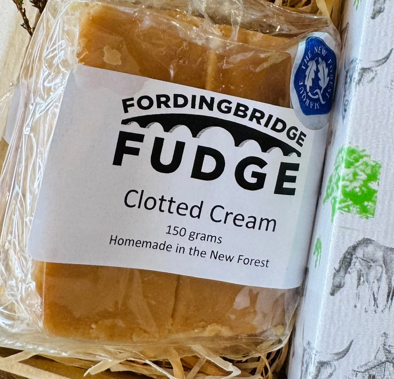Fordingbridge Fudge Clotted Cream fudge, homemade in the New Forest, with the New Forest Marque