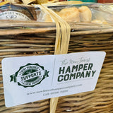 The New Forest Hamper Company gift tag reading Every Purchase Supports A Local Producer