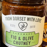 From Dorset With Love handmade Fig & Olive Chutney, lovely with cold meats and cheese