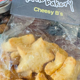 Little Bee Bakery Cheesy Stars 120g, handmade star-shaped cheese biscuits baked in Romsey, Hampshire