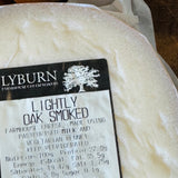 Lyburn Lightly Oak Smoked farmhouse cheese, made in Hampshire with vegetarian rennet