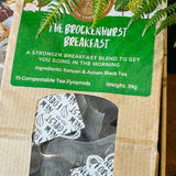 New Forest Tea Company Brockenhurst Breakfast tea with 15 compostable tea pyramids