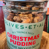 Olives et Al Christmas Pudding Festive Mixed Nuts, kiln roasted and tumbled with sweet orange and spice