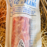 The Real Cure Dorset Blue Vinny & Fig Salami 110g with its Two Star Great Taste Award