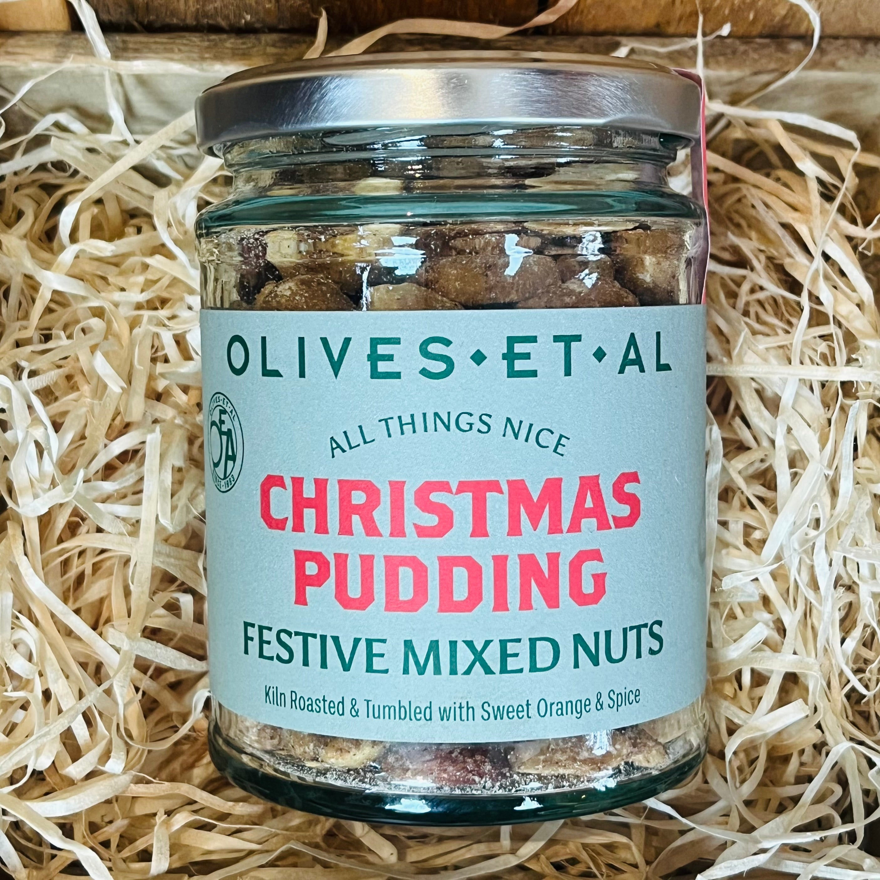 Olives Et Al Christmas Pudding Roasted Nuts made in Dorset