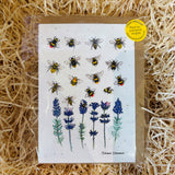Card made with flower seed paper
