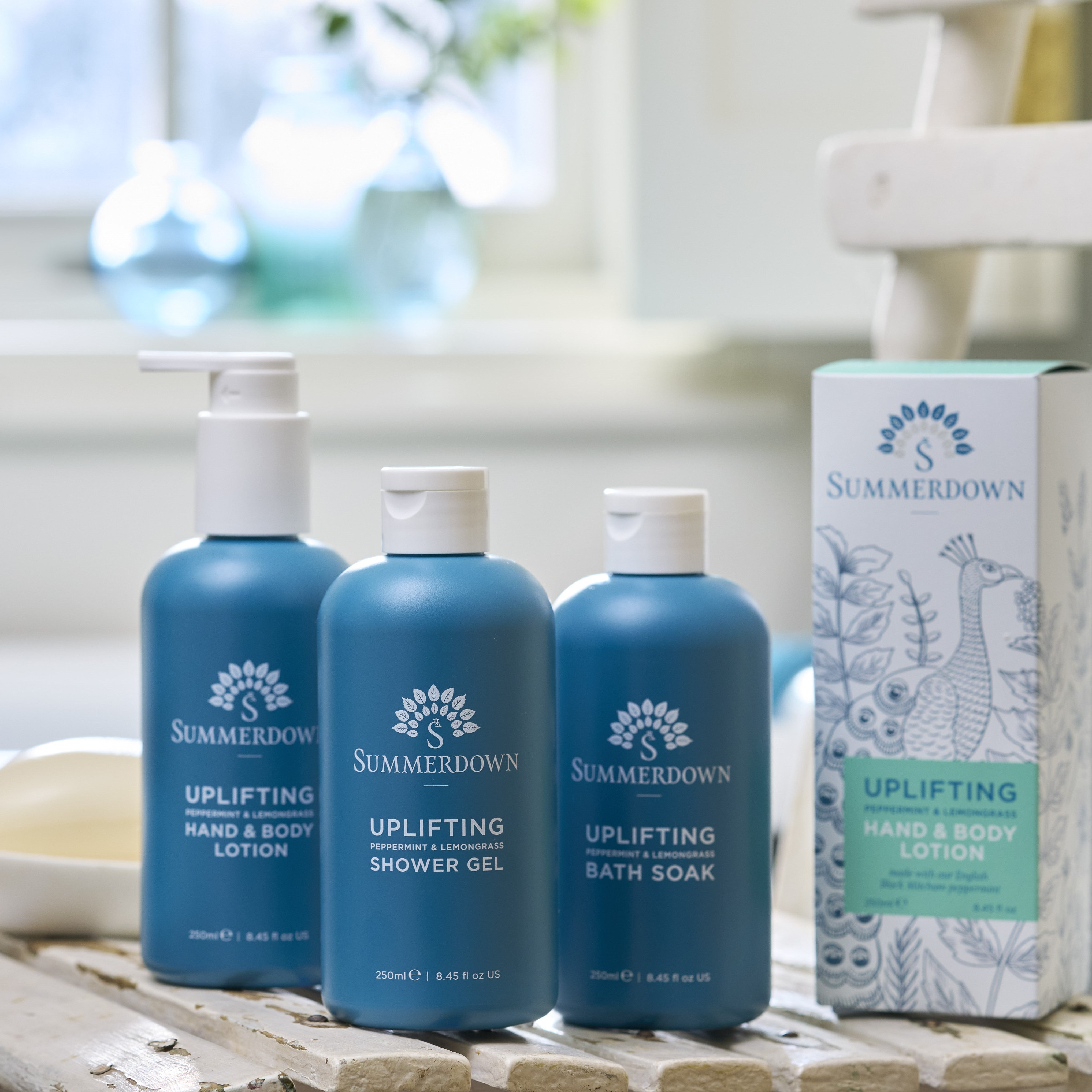 Summerdown Home range - uplifting products for personal wellbeing all in eco-friendly packaging